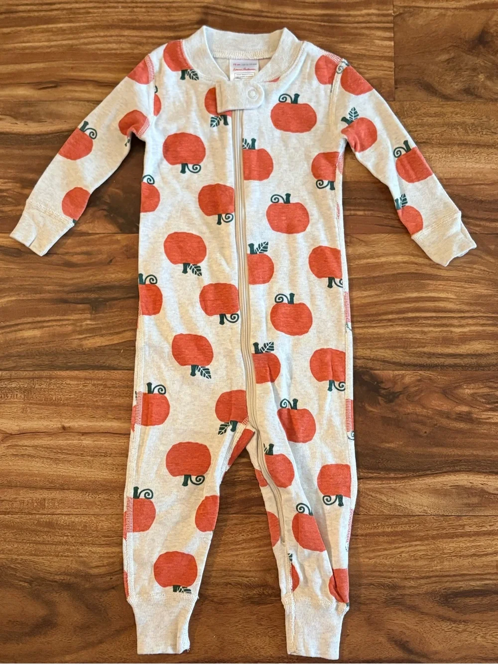 Hanna Andersson Unisex Halloween Fall Pumpkin Zipper Romper 75 cm 12 18 Months
